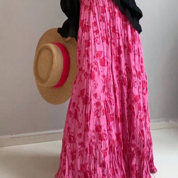 Rose Pink Casual Women's Skirt